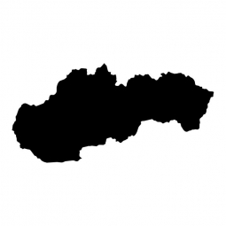  Magnetic map of Slovakia, illustrated, black