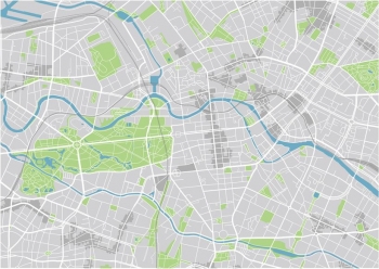  Magnetic map of Berlin, detailed, colored