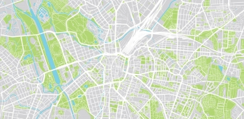  Magnetic map of Leipzig, detailed, colored