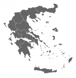  Magnetic map of Greece, administrative, grey