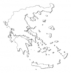  Magnetic map of Greece, administrative, white