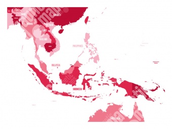  Magnetic map, vector, black