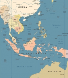  Magnetic map, illustrated, vintage