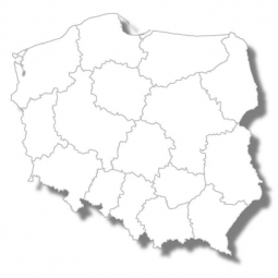  Magnetic map of Poland, illustrated, blind
