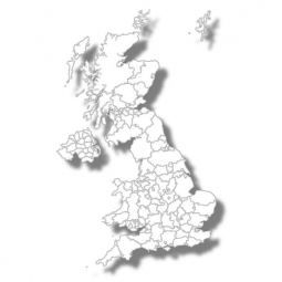  Magnetic map of England, illustrated, blind