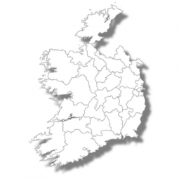  Magnetic map of Ireland, illustrated, blind
