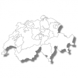  Magnetic map of Switzerland, illustrated, blind