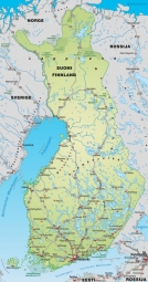  Magnetic map of Finland, detailed, green