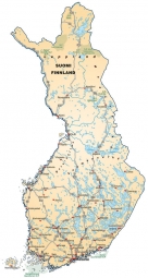  Magnetic map of Finland, detailed