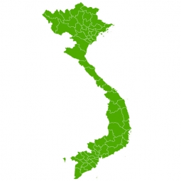  Magnetic map, illustrated, green