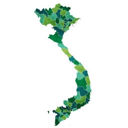  Magnetic map, illustrated, colored