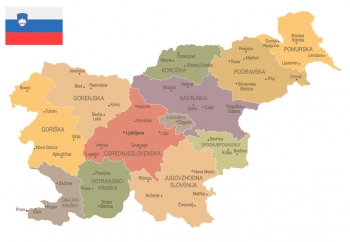  Magnetic map, vintage, detailed