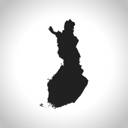  Magnetic map of Italy, illustrated, grey