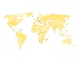  Magnetic map of world, illustrated
